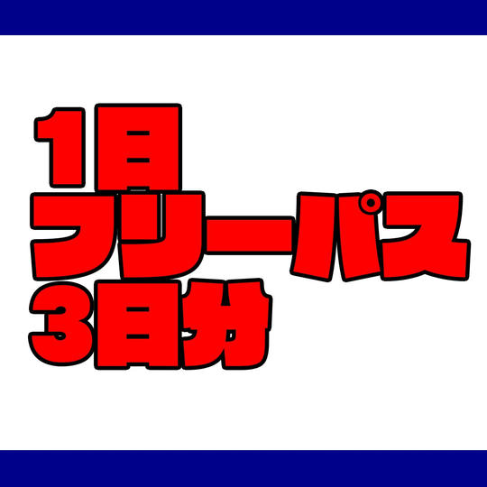1日利用券3日分