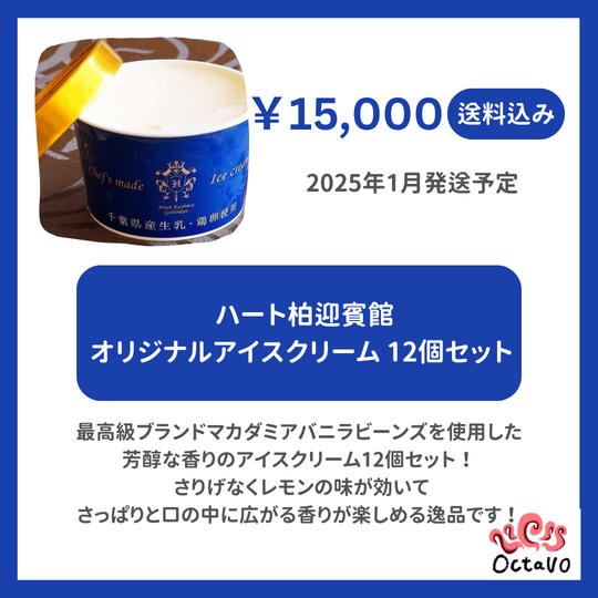 オリジナルアイスクリーム12個セット