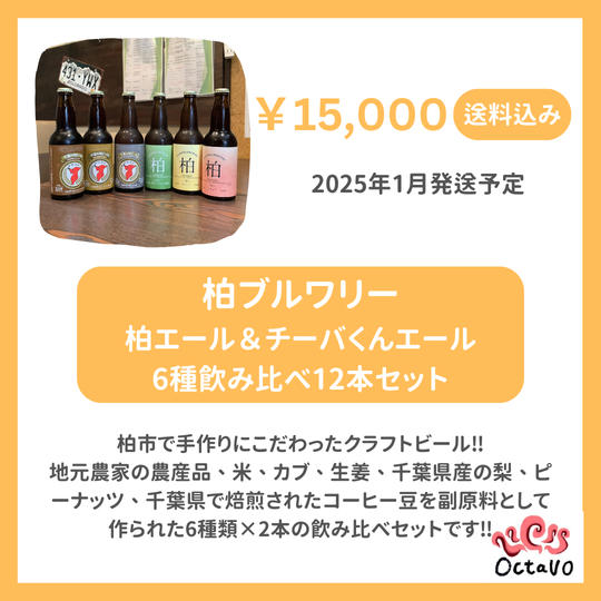 柏エール＆チーバくんエール6種飲み比べ12本セット