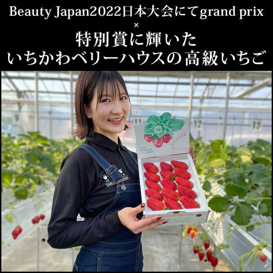 Beauty Japan　2022日本大会にてgrand prix×特別賞に輝いたいちかわベリーハウスさんの高級いちご