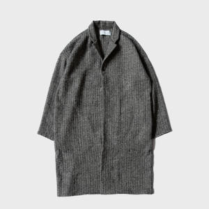 【MUYA】リバリーコート テーラードカラー　　ヘリンボーン（ブラウン）　size２