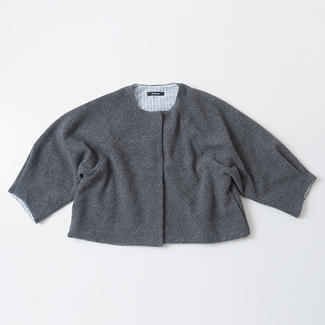 ボアニットジャケット [C.GRY]