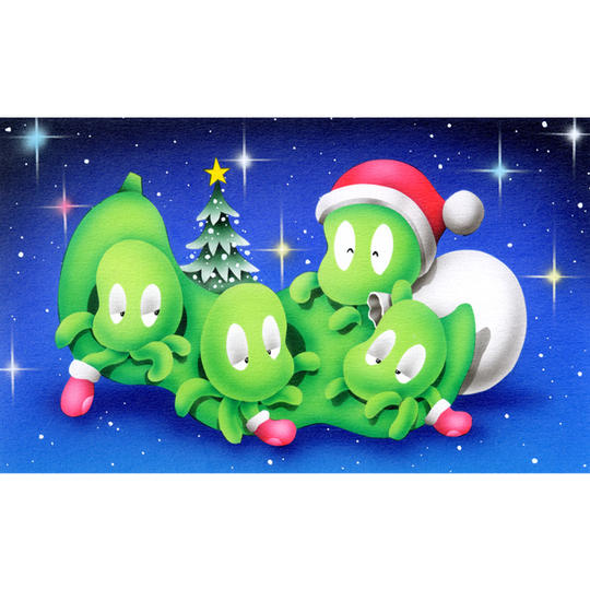 ☆超!衝撃Price☆ 原画『そらまめサンタ』