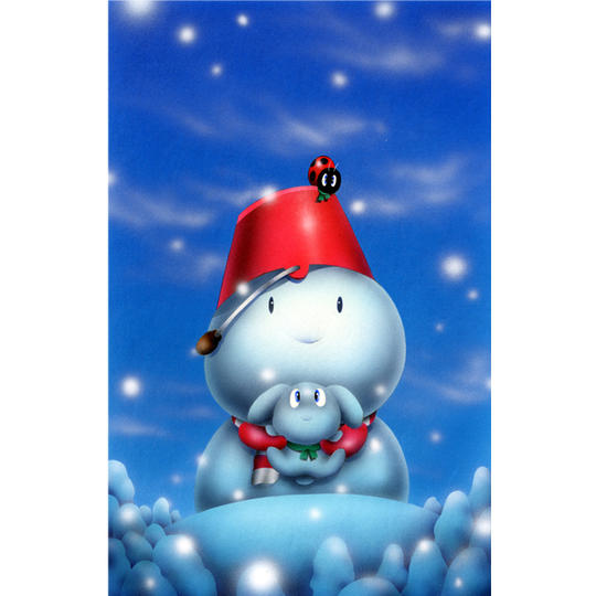 ☆超!衝撃Price☆ 原画『赤いシャポーの雪だるま』
