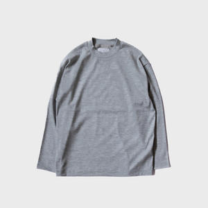 【MUYA】クルーネックTシャツニット　　ライトグレー　size4