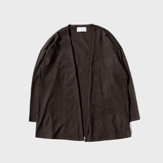 【MUYA】リラックスカーディガン　　ブラウン　size2