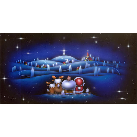 ☆衝撃Price☆ 原画『サンタ村』