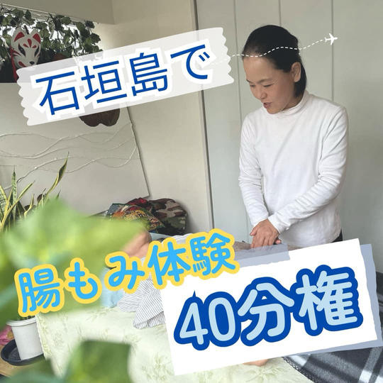 石垣島で腸揉み40体験