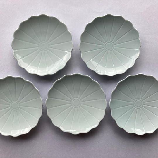 大聖寺白磁小皿5枚組