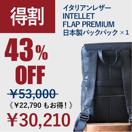 【得割】43%OFF!INTELLET FLAP PREMIUM ×1
