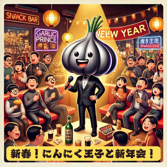 にんにく王子と新年会飲んで歌う！	