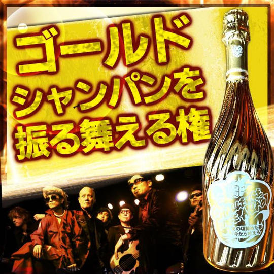 再々追加【熱烈応援】“ゴールド” 鴨シャンパンをアフターパーティーで振る舞ってドヤれる権