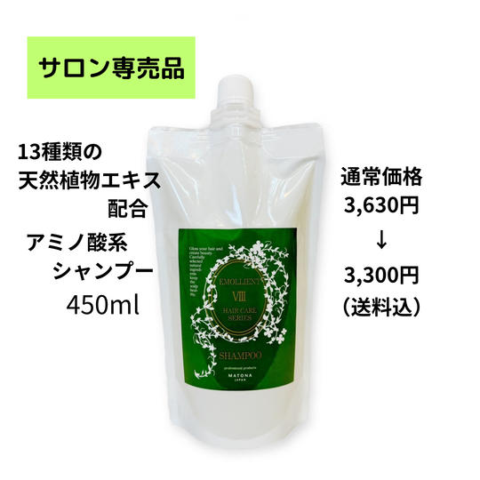 新プロジェクト始動記念♪美容師さんオススメアミノ酸系シャンプー【発送】
