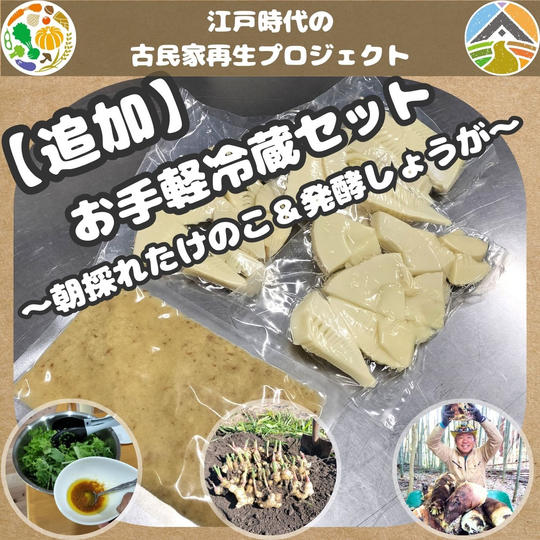 【追加】お手軽冷蔵セット～朝採れたけのこ＆発酵しょうが～