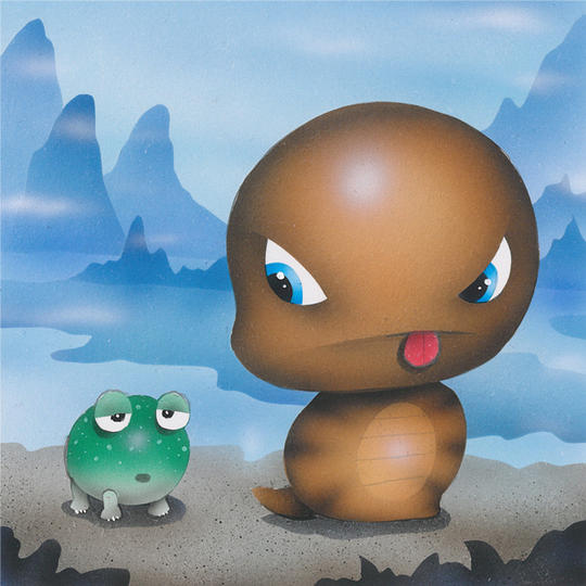 新作原画『ツチノコにらむ!』