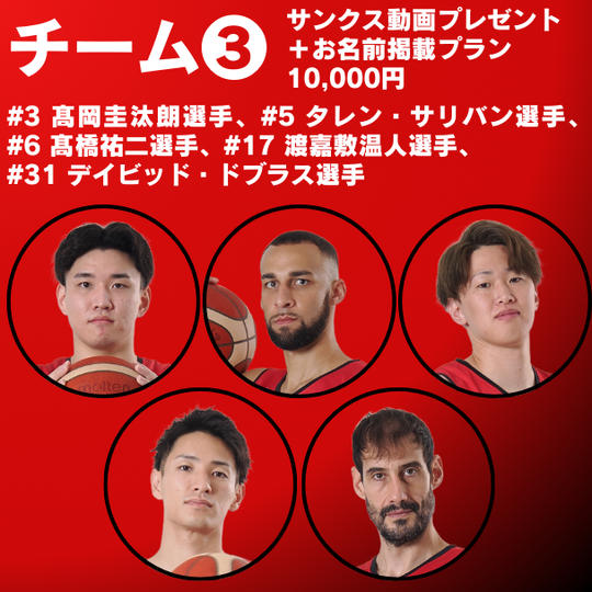 チーム❸サンクス動画プレゼント＋お名前(ニックネーム)掲載プラン(ポスターデータプレゼントあり)