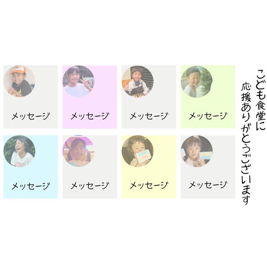 とにかく応援！【こどもたちからの絵やメッセージ付お礼のメール】