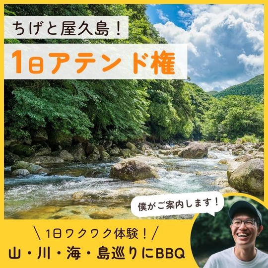 ちげと屋久島で1日アテンド権