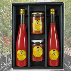 【完熟トマトの旨さがギュッと詰まった】トマトジュースとトマトケチャップ・トマトソースセット