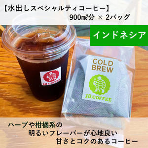 【水出しコーヒー2バッグ】インドネシア