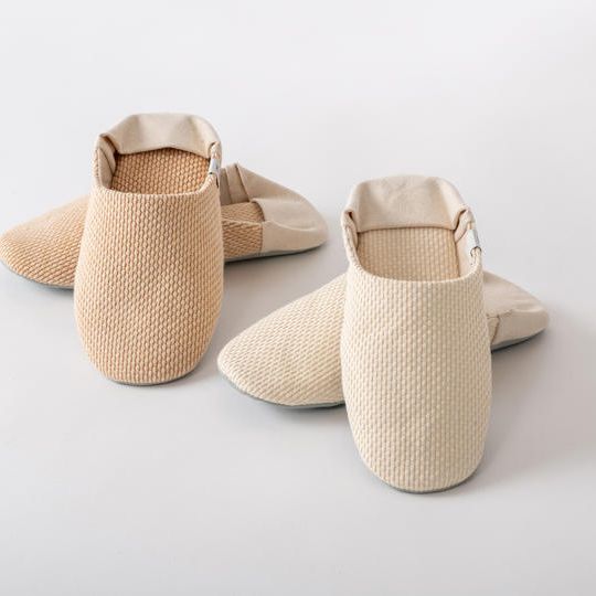 バブーシュ２足  （生成１＋柿渋１）