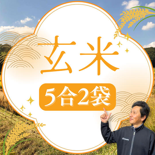 【玄米】天日干し米お届けします！　5合2袋