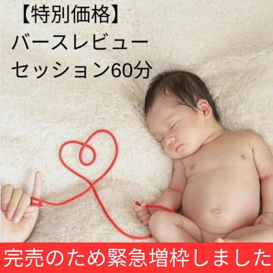 ＜増枠＞【クラファン特別価格】バースレビューセッション60分