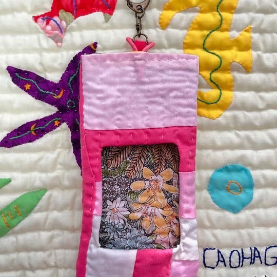 アップサイクルトレカケース（暖色系）＋メッセージカード