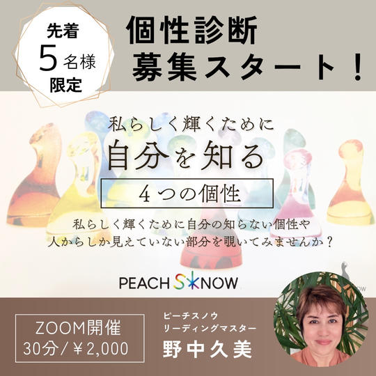 5382 PEACH SKNOW 個性診断