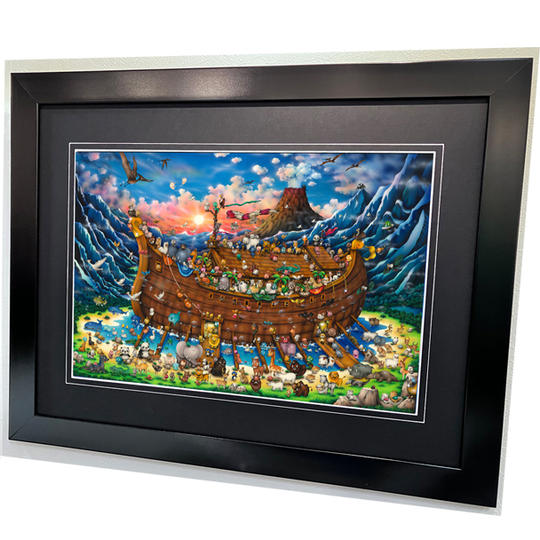 ④ NEWハーフ版画『NOAH』 Black額