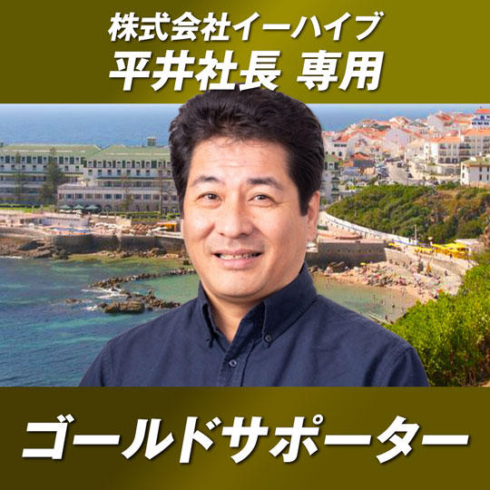 【株式会社イーハイブ平井社長専用】ヨーロッパ横断特設HPへのゴールド・スポンサー（中）
