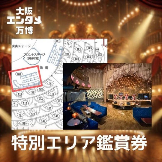 10/11(土) 大阪エンタメ万博 特別エリア鑑賞券