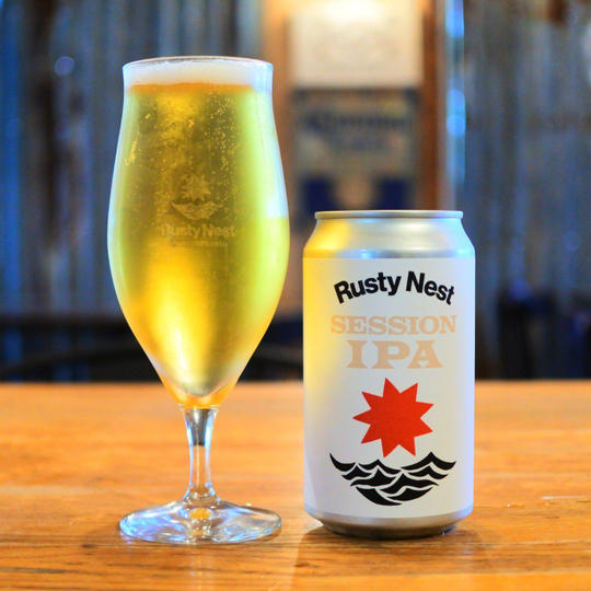 海の相棒IPA！Rusty Nest Session 3缶セット＆オリジナルコースター