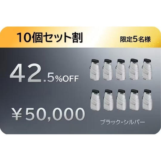 【10個セット割42.5％】チタン傘×10