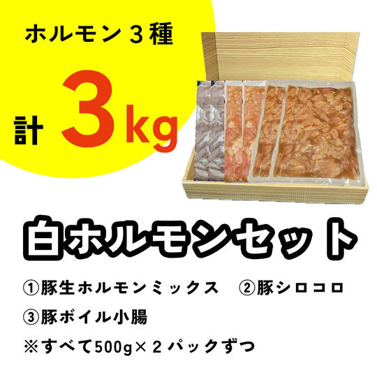 【昊授苑で使える20％OFFクーポン付き】国産豚白ホルモンセット約３㎏