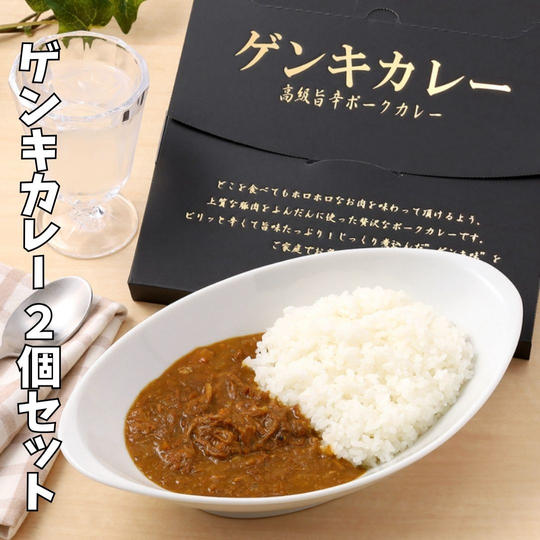 ① 世界に羽ばたくゲンキカレーお届け便(2個セット)