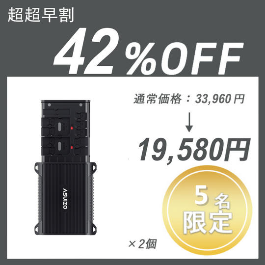 【超超早割】ASUIZO CAZE ×２セット