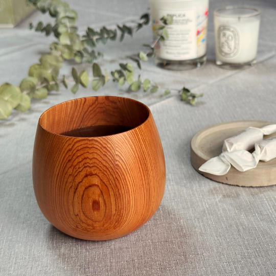 吉野材を使った丸コップ