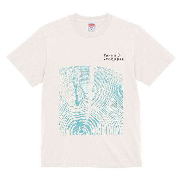 【吉野杉】年輪アートTシャツ（ベージュ）