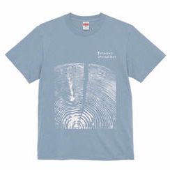 【吉野杉】年輪アートTシャツ（アシッドブルー）