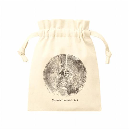【吉野杉】年輪アート巾着袋