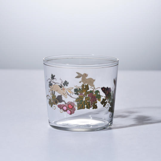 蒔絵オールドファッショングラス_兎