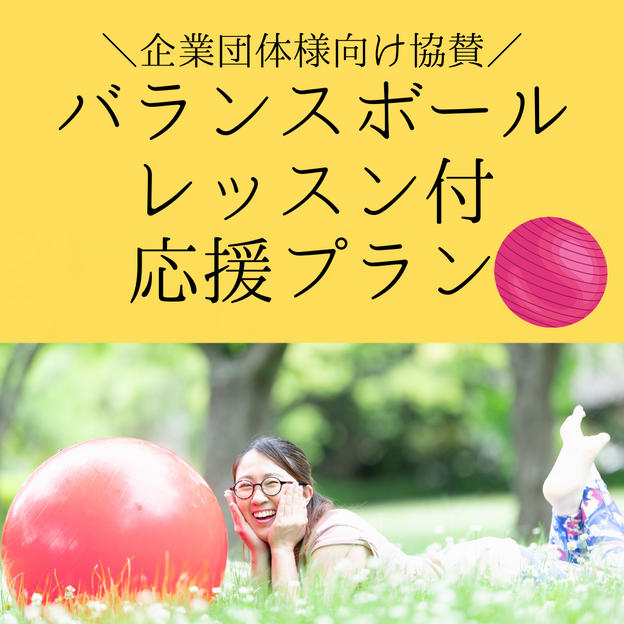⑥【企業団体様向け協賛】バランスボールレッスン付 応援プラン
