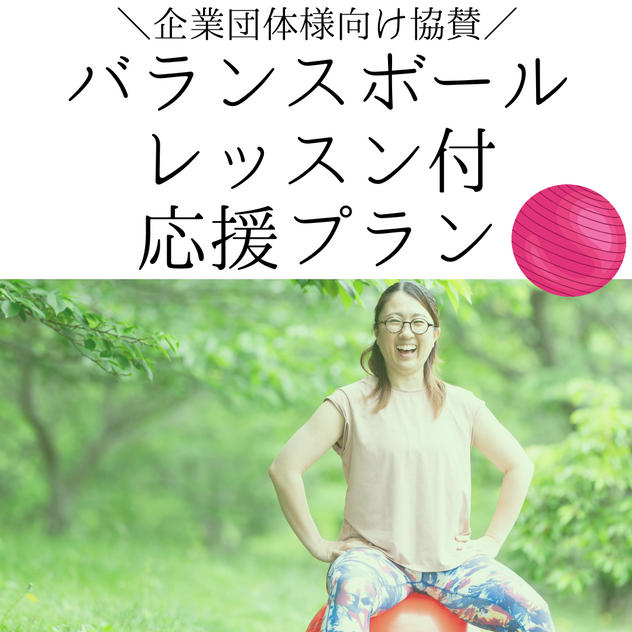 ⑦【企業団体様向け協賛】バランスボールレッスン付 応援プラン