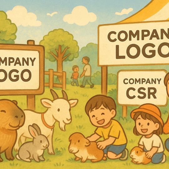 企業クレジット掲示（動物園＋移動先）