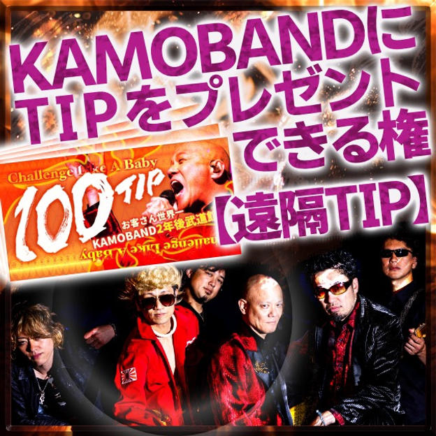 【遠隔TIP】KAMOBANDにTIPをプレゼントできる権🧡