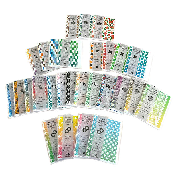 WAX封筒ノートmini(小紋柄)【早割】