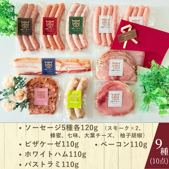 大宮ソーセージ　スペシャルセット【9種（10点）入り】