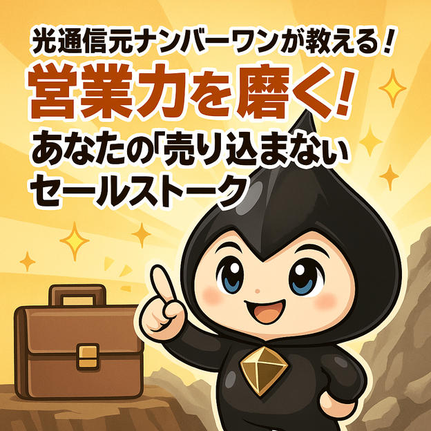 「光通信元ナンバーワンが教える！営業力を磨く！あなたの「売り込まない」セールストーク」動画視聴権（半永久）