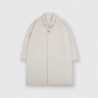 【MUYA】リバリーコート テーラードカラー　　生成　size２